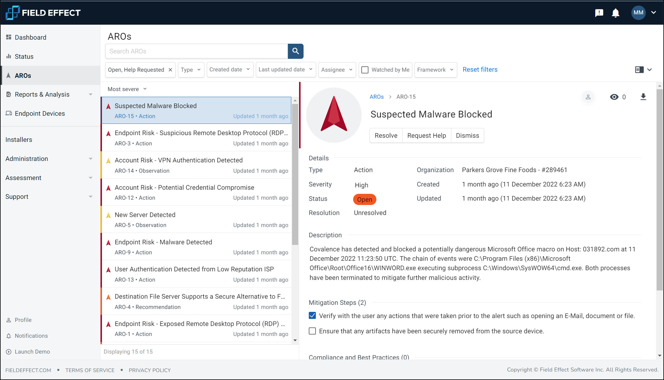 screenshot of Field Effect